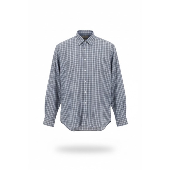 Nordstrom Other - Nordstrom Smartcare Mens Trim Fit Plaid Button Down Shirt Blue Grey 17.5 32-33